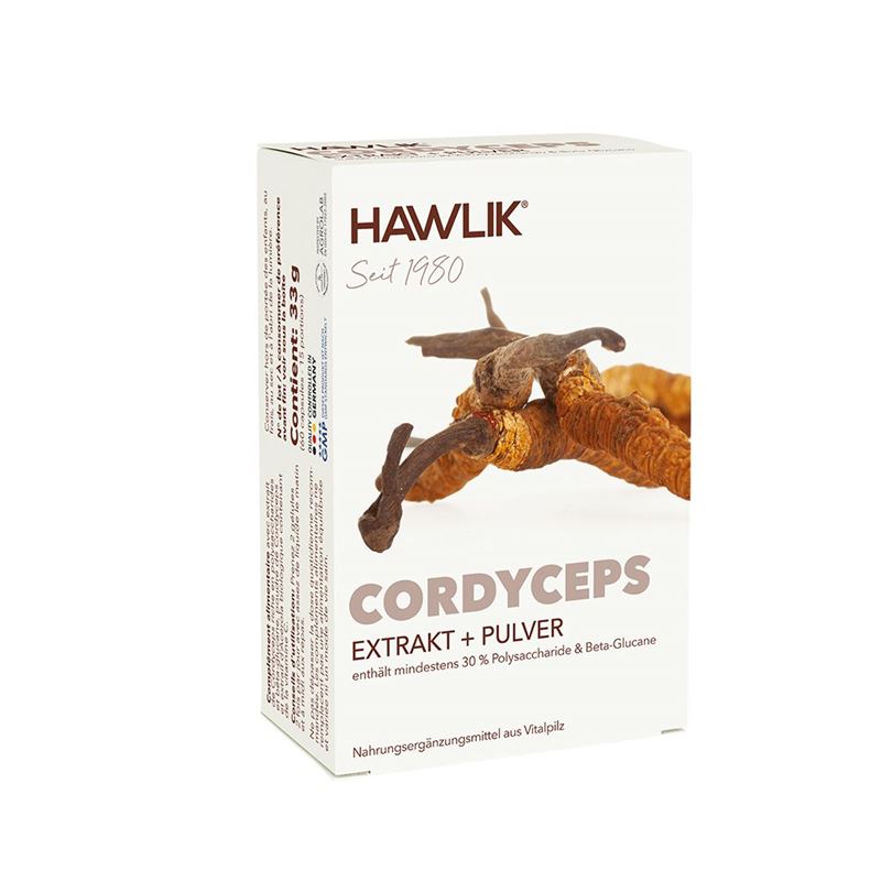 HAWLIK Cordyceps Extrakt + Pulver Kaps 60 Stk