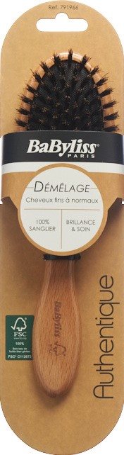 BABYLISS Pneumatische Holzbürste 100% Wildschwein