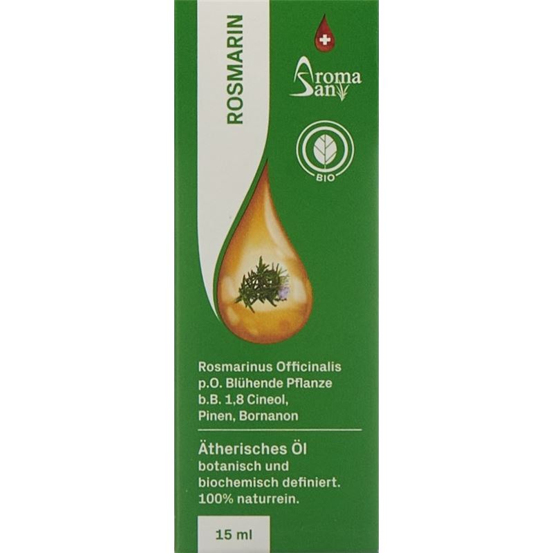 AROMASAN Rosmarin Äth/Öl 1.8 cin Schacht Bio 15 ml