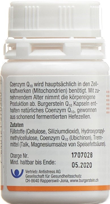 BURGERSTEIN Coenzym Q10 Kaps 30 mg 60 Stk