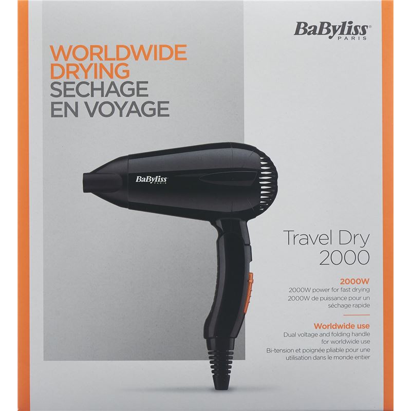 BABYLISS Haartrockner Travel Dry 2000 W