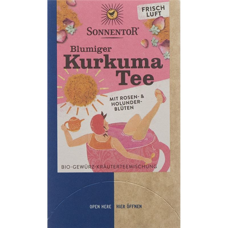 SONNENTOR blumiger Kurkuma Tee Btl 18 Stk