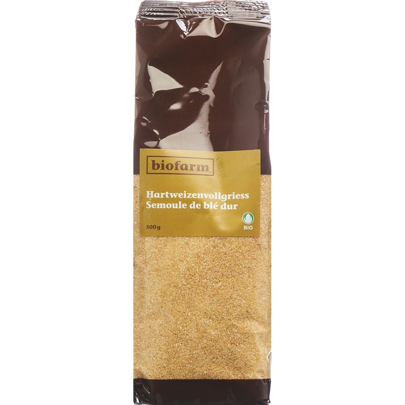 BIOFARM Hartweizenvollgriess Knospe Btl 500 g