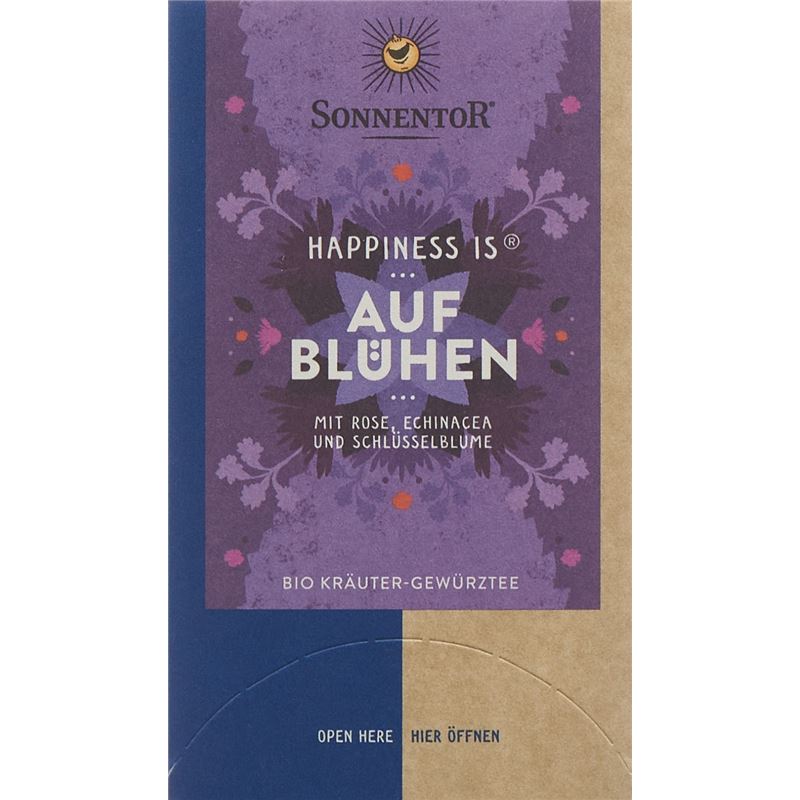 SONNENTOR Happiness is Aufblühen Tee Btl 18 Stk