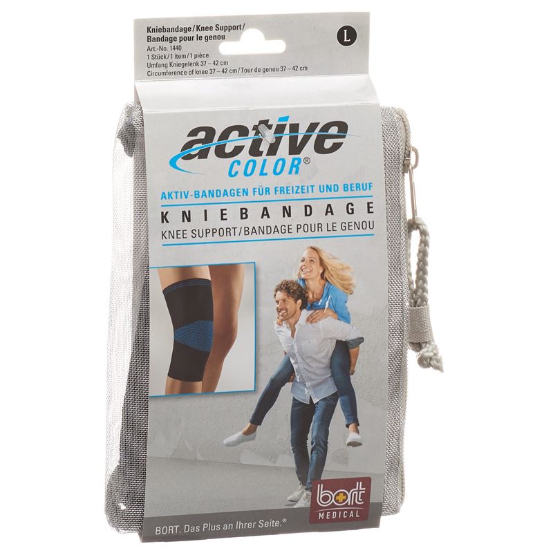 BORT ActiveColor Kniebandage S -32cm schwarz
