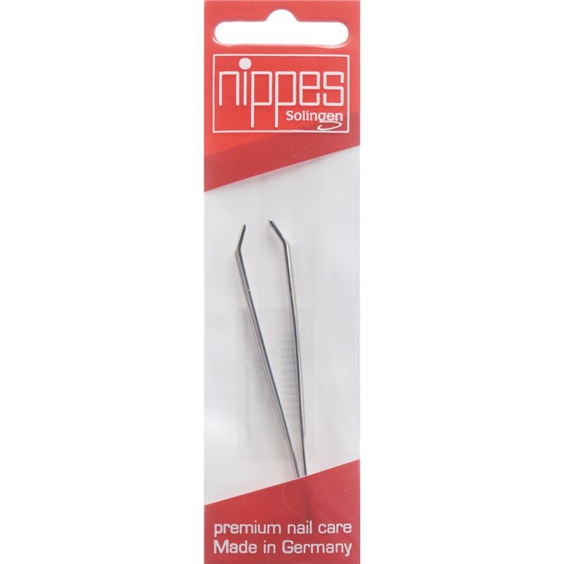 NIPPES Pinzette 8cm gebogen vernickelt