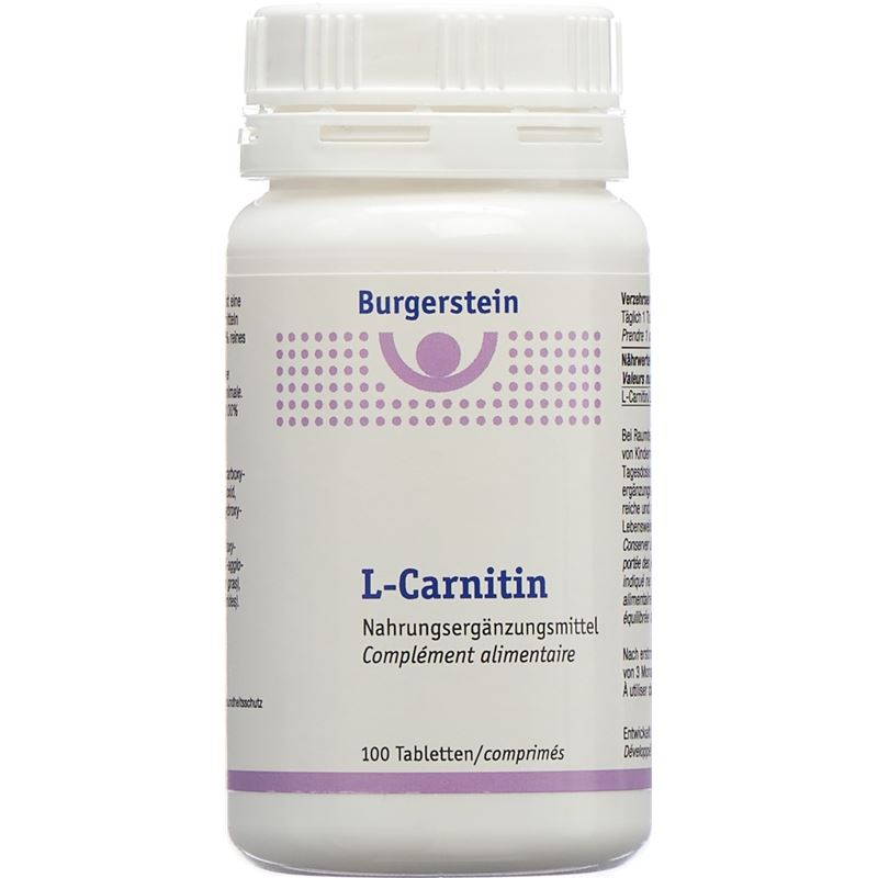 BURGERSTEIN L-Carnitin Tabl Ds 100 Stk