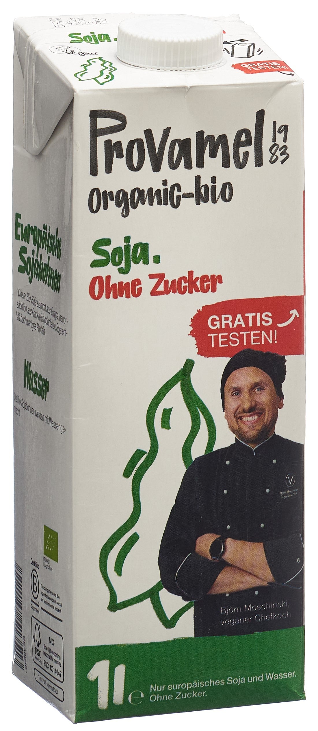 PROVAMEL BIO Soja Drink Natural o Zucker 1 lt