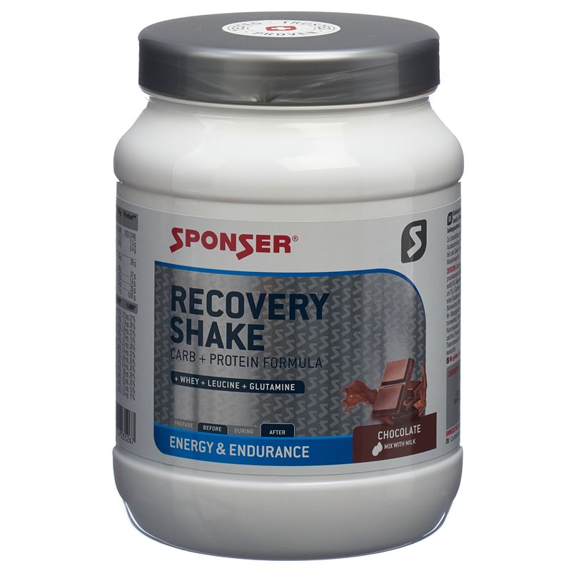 SPONSER Recovery Shake Plv Chocolate Ds 900 g