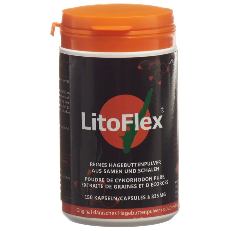 LITOFLEX orig dänisch Hagenbuttenpul Kaps 150 Stk
