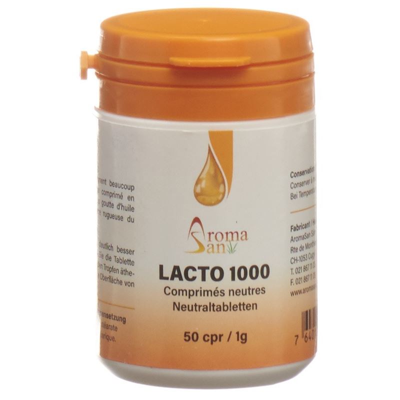 AROMASAN Lacto 1000 Tabl für ätherische Öle 50 Stk
