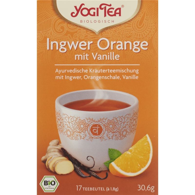 YOGI TEA Ingwer Orange mit Vanille 17 Btl 1.8 g