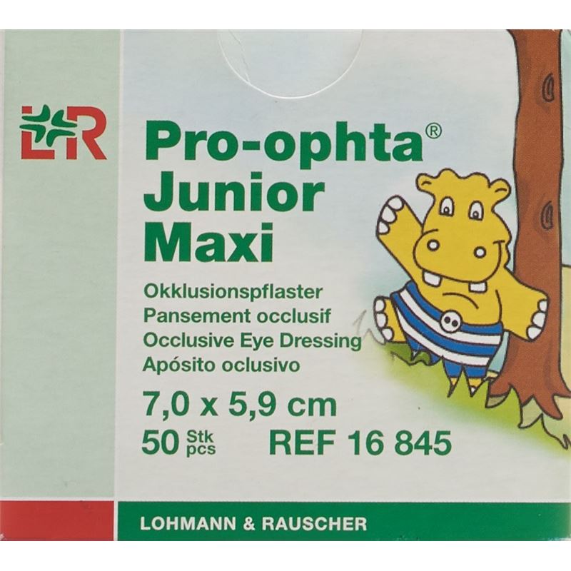 PRO OPHTA Jun Augenpflaster maxi 7.0x5.9cm 50 Stk