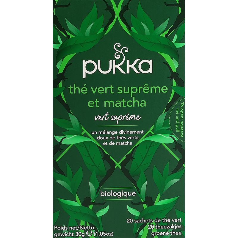 PUKKA Thé Vert Matcha Suprême Thé bio Btl 20 Stk
