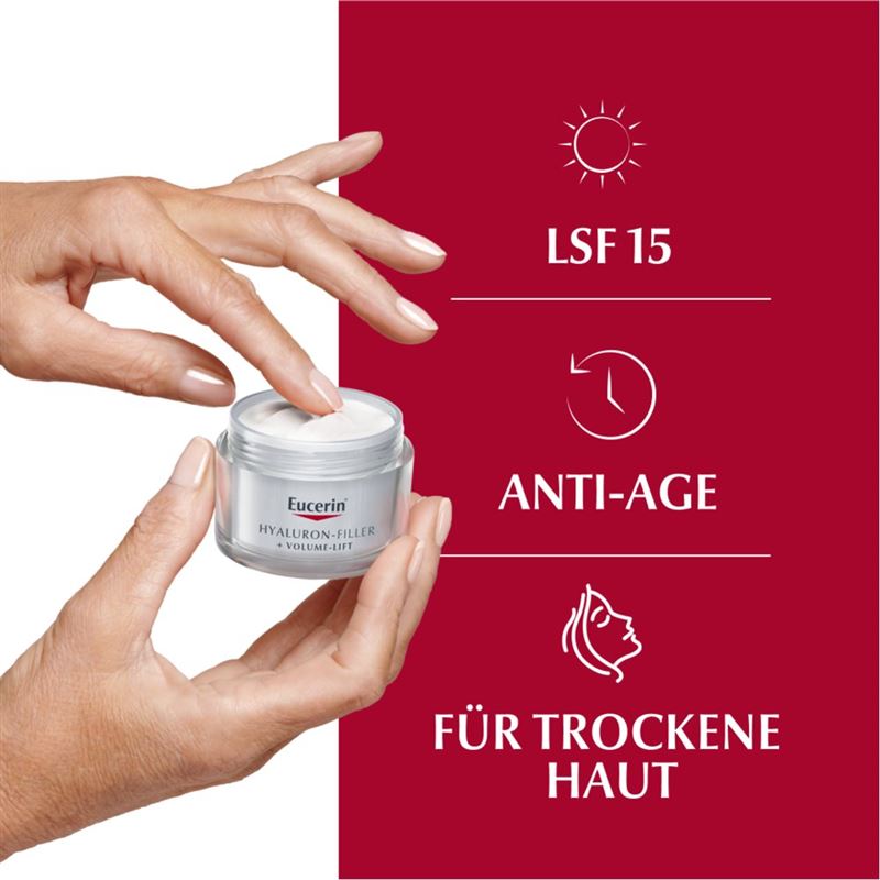 EUCERIN HYAL-FILLER+Vol-Lift Tag trock Haut 50 ml