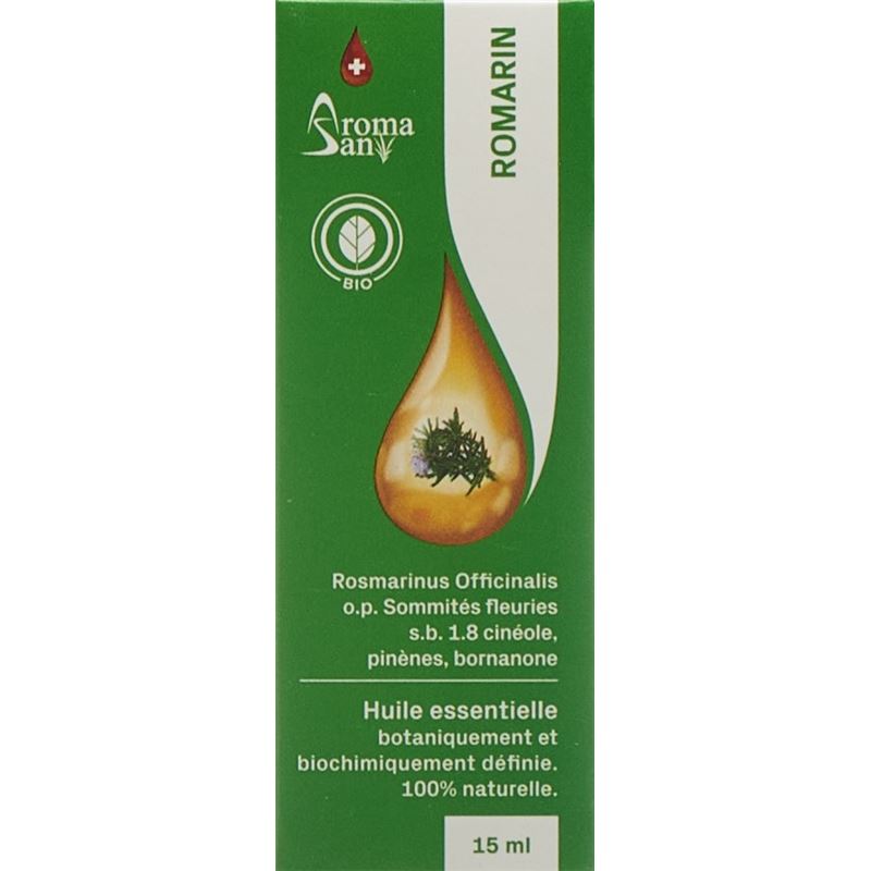 AROMASAN Rosmarin Äth/Öl 1.8 cin Schacht Bio 15 ml