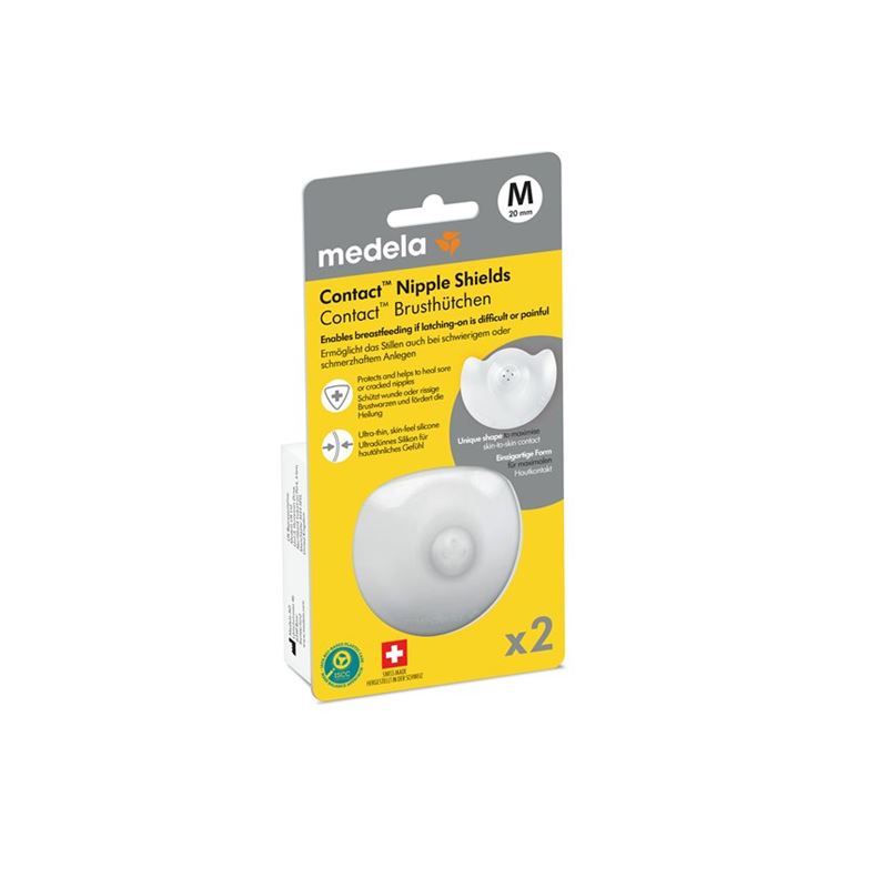 MEDELA Contact Brusthütchen M 20mm mit Box 1 Paar