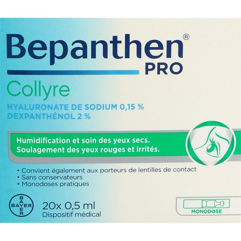 BEPANTHEN Augentropfen 20 Monodos 0.5 ml