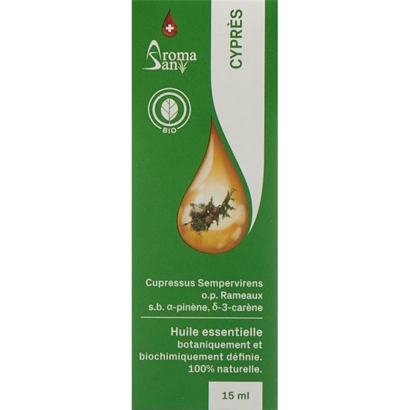 AROMASAN Zypresse Äth/Öl in Schachtel Bio 15 ml