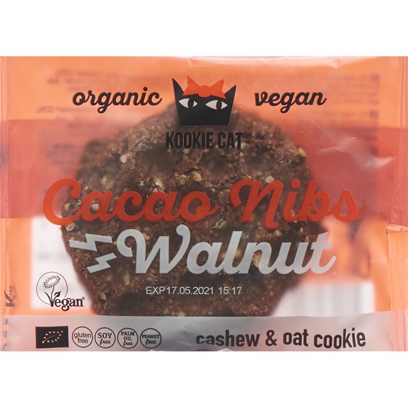 KOOKIE CAT Cacao Nibs Walnut Cookie 50 g