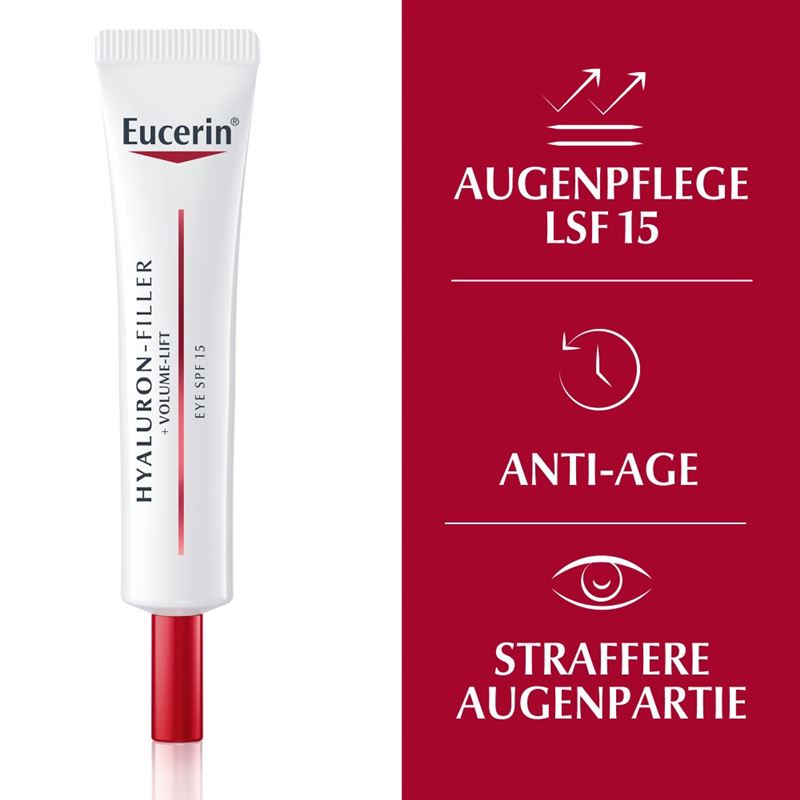 EUCERIN HYAL-FILLER+Vol-Lift Augenpflege Tb 15 ml