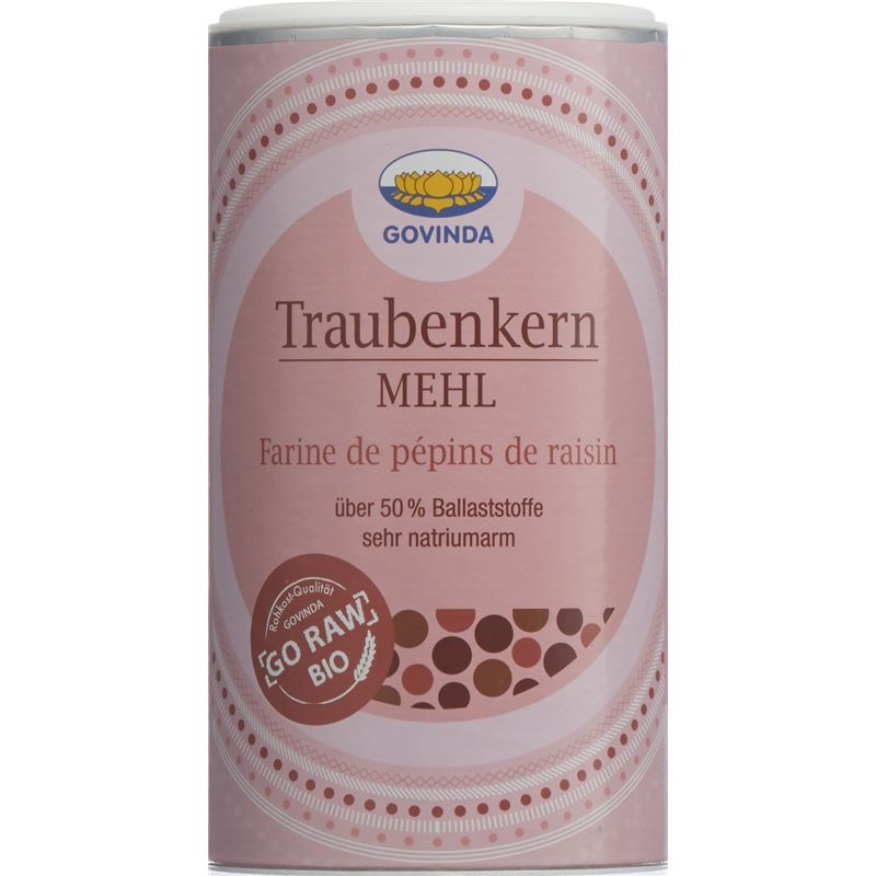 GOVINDA Traubenkernmehl Bio Ds 200 g