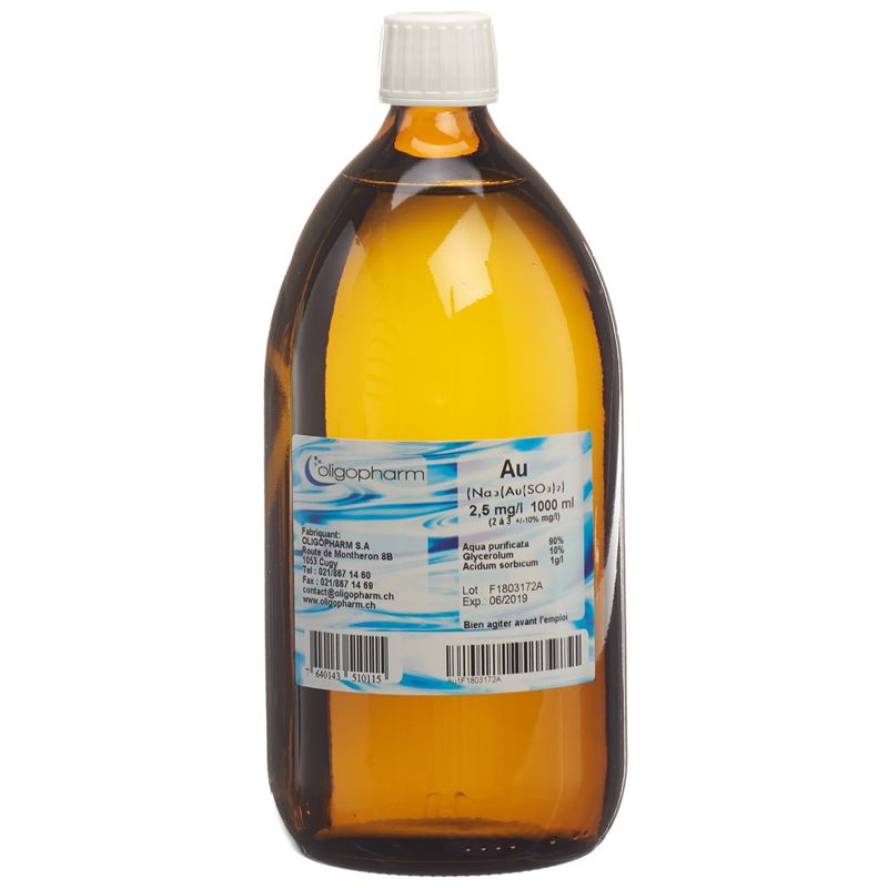 OLIGOPHARM Gold Lös 2.5 mg/l 1000 ml