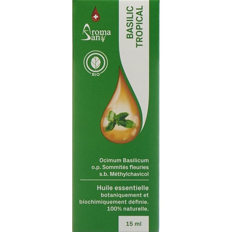 AROMASAN Basilikum Äth/Öl in Schachtel Bio 15 ml