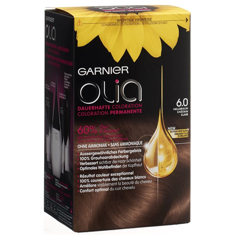 OLIA Haarfarbe 6.0 Hellbraun