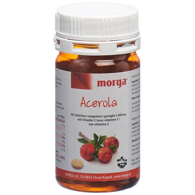 MORGA Acerola Tabl 80 mg Vitamin C 80 Stk