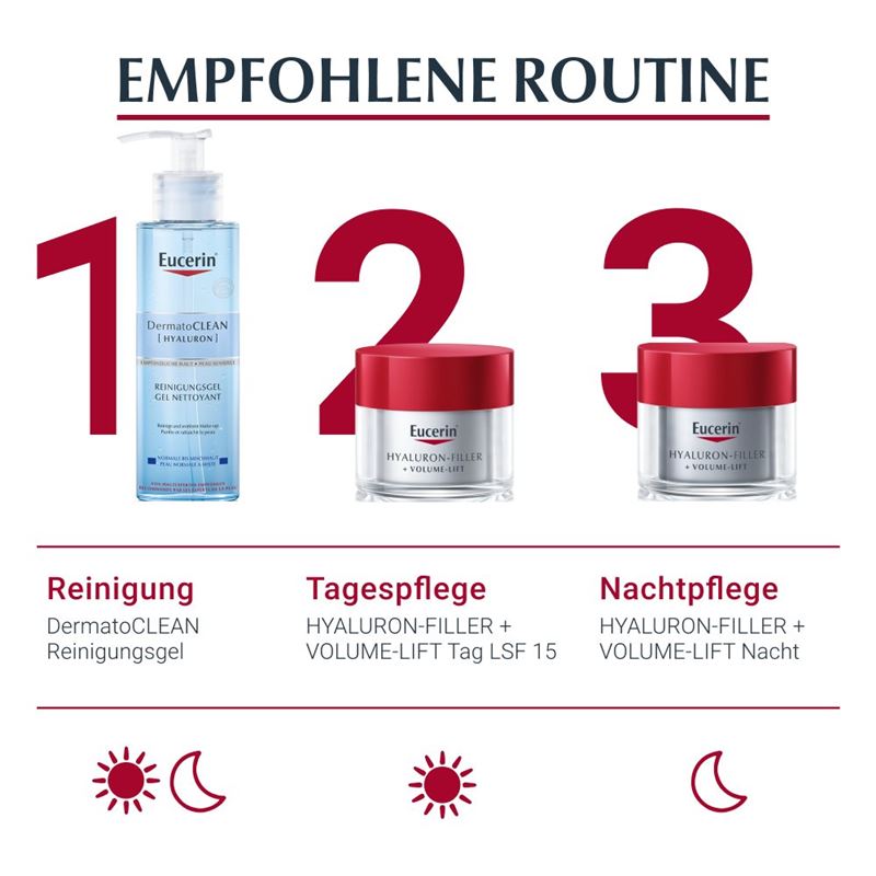 EUCERIN HYAL-FILLER+Vol-Lift Nachtpfleg 50 ml