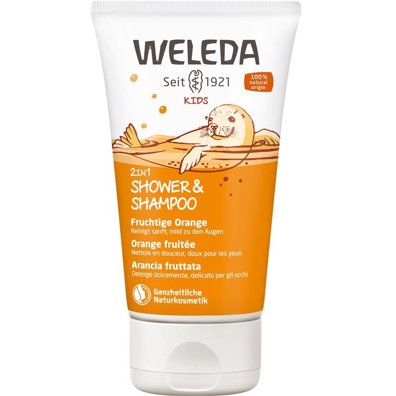 WELEDA KIDS 2in1 Shower&Shampoo Frucht Oran 150 ml
