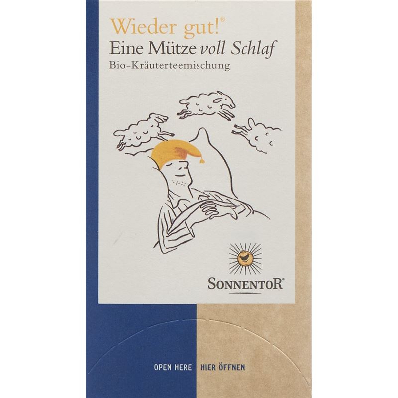 SONNENTOR Eine Mütze voll Schlaf Tee 18 Btl