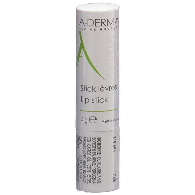 A-DERMA Lippenpflegestift empfindliche Lippen 4 g