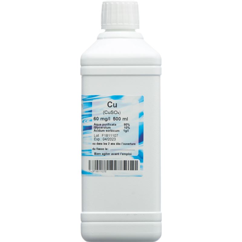 OLIGOPHARM Kupfer Lös 60 mg/l 500 ml