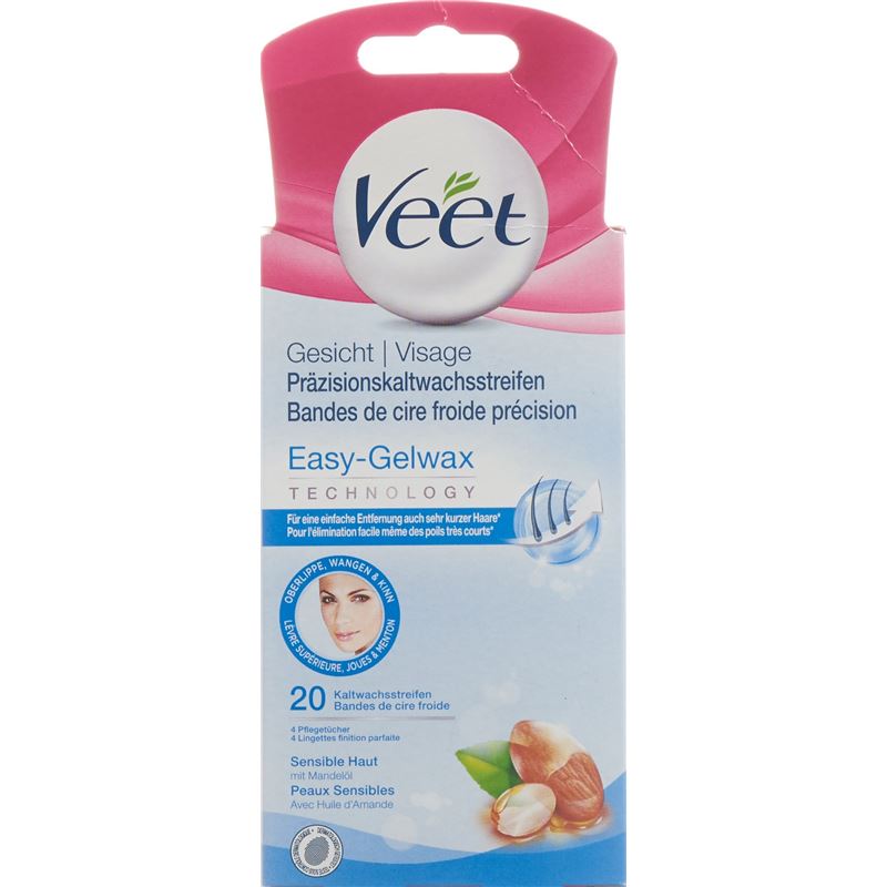 VEET Kaltwachsstreif Gesicht sens Haut 10 x 2 Stk