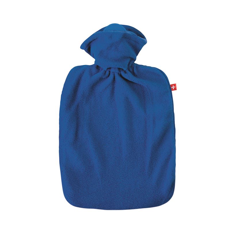 EMOSAN Wärmflasche Klassik Vlies blau