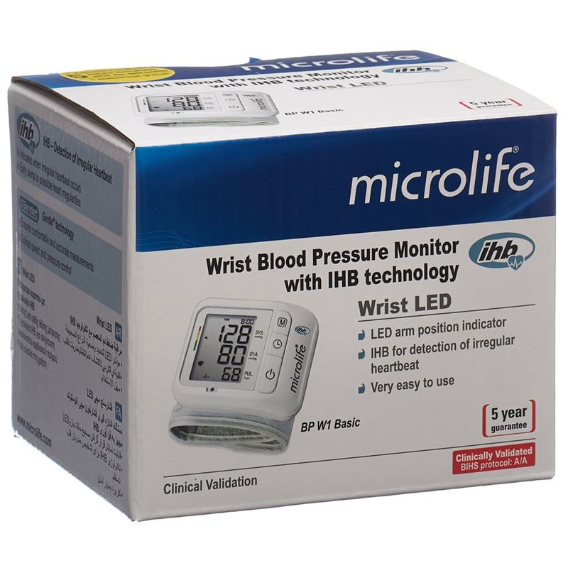 MICROLIFE Blutdruckmessgerät Handgelenk BP W1 bas