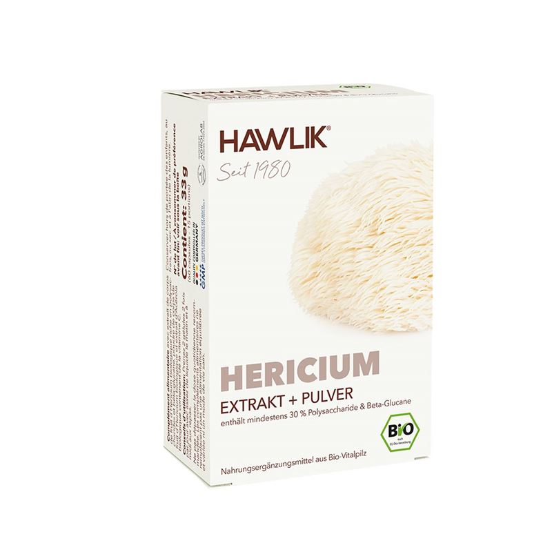 HAWLIK Hericium Extrakt + Pulver Kaps 60 Stk