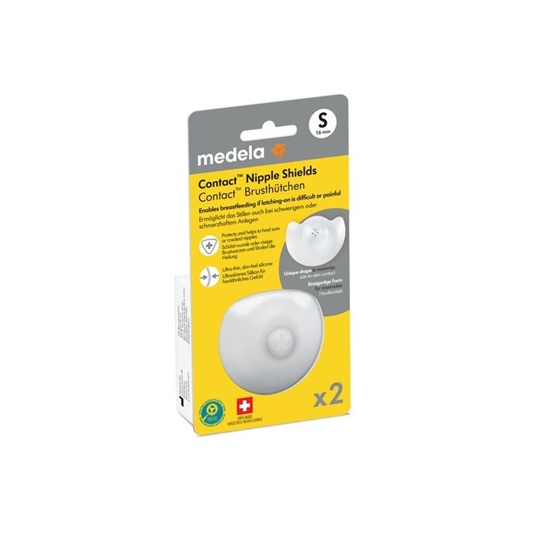 MEDELA Contact Brusthütchen S 16mm mit Box 1 Paar