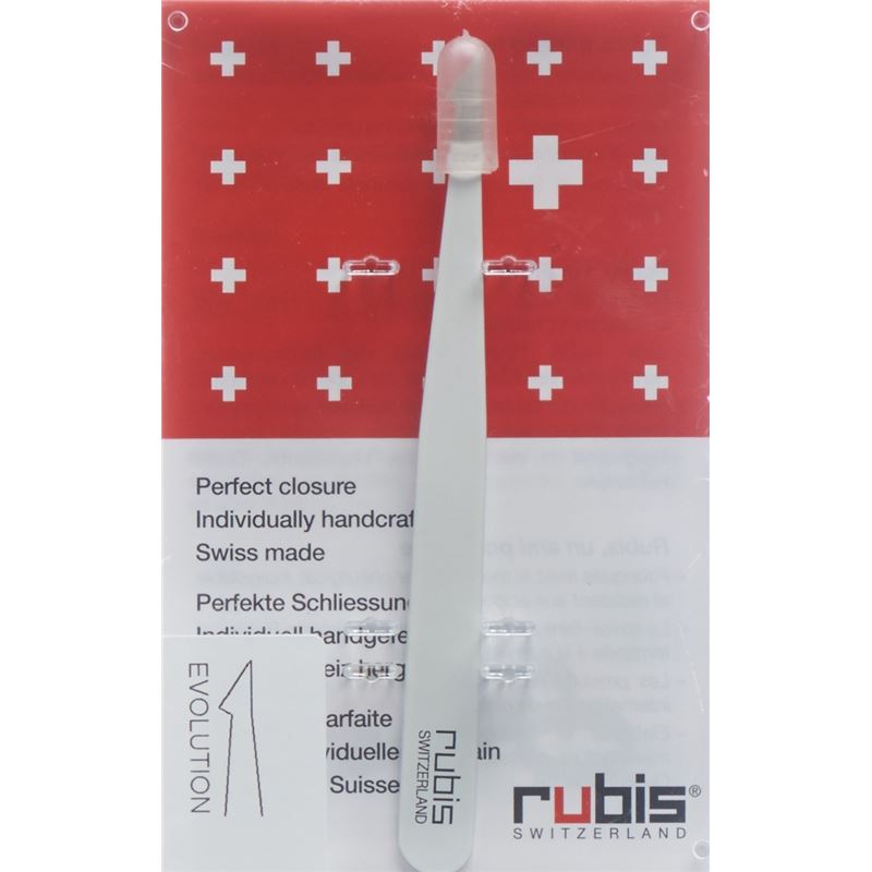 RUBIS Pinzette evolution weiss Inox