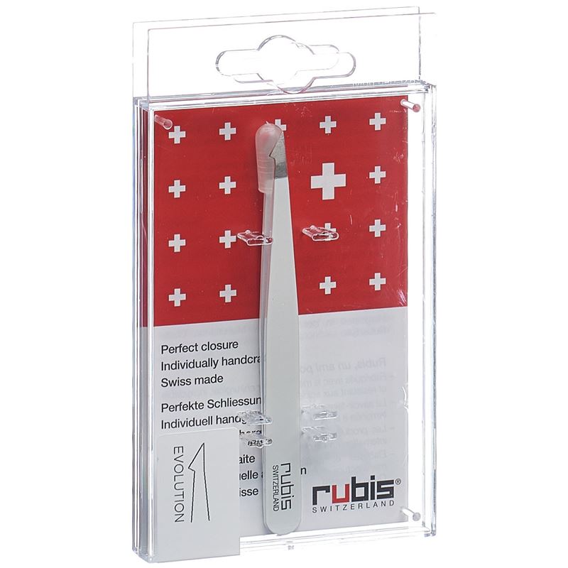 RUBIS Pinzette evolution weiss Inox