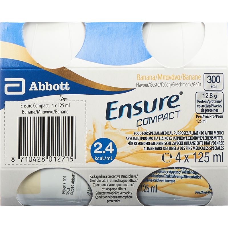 ENSURE Compact 2.4 kcal Drink Banane 4 x 125 ml