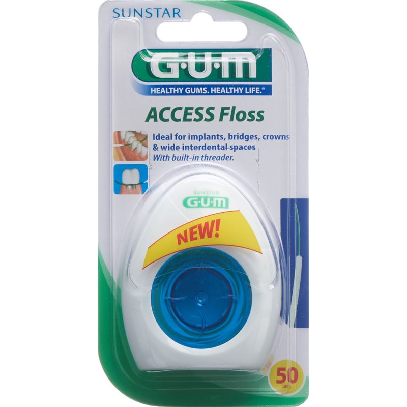 GUM SUNSTAR Acces Floss Zahnseide 50 Stk