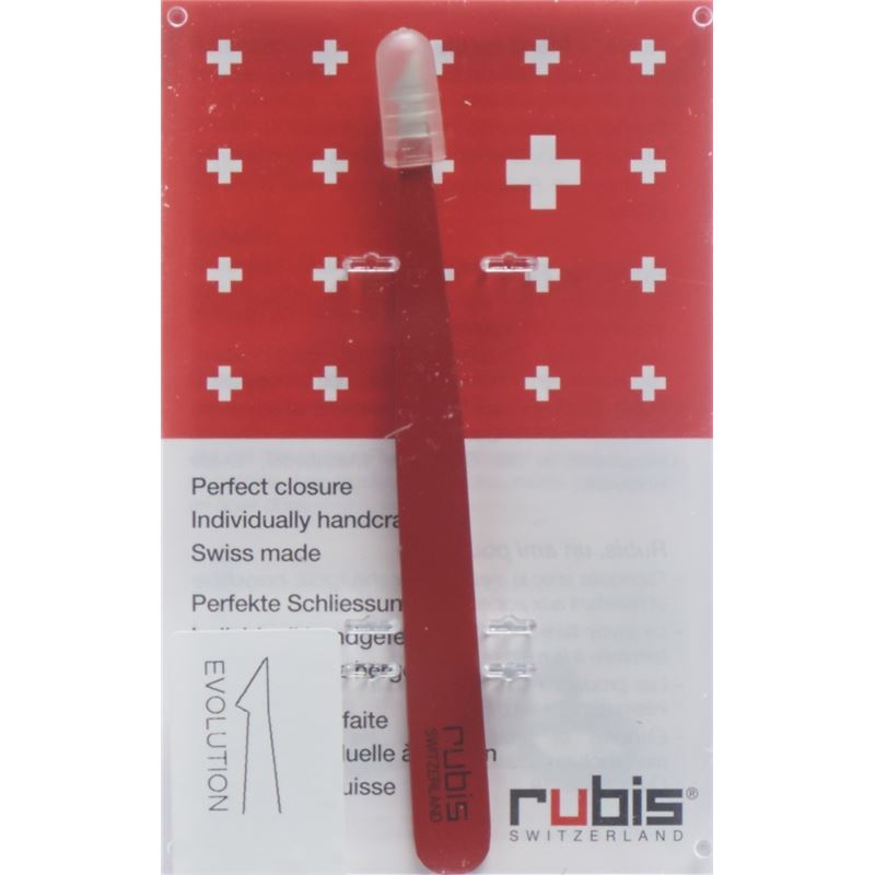 RUBIS Pinzette evolution rot Inox