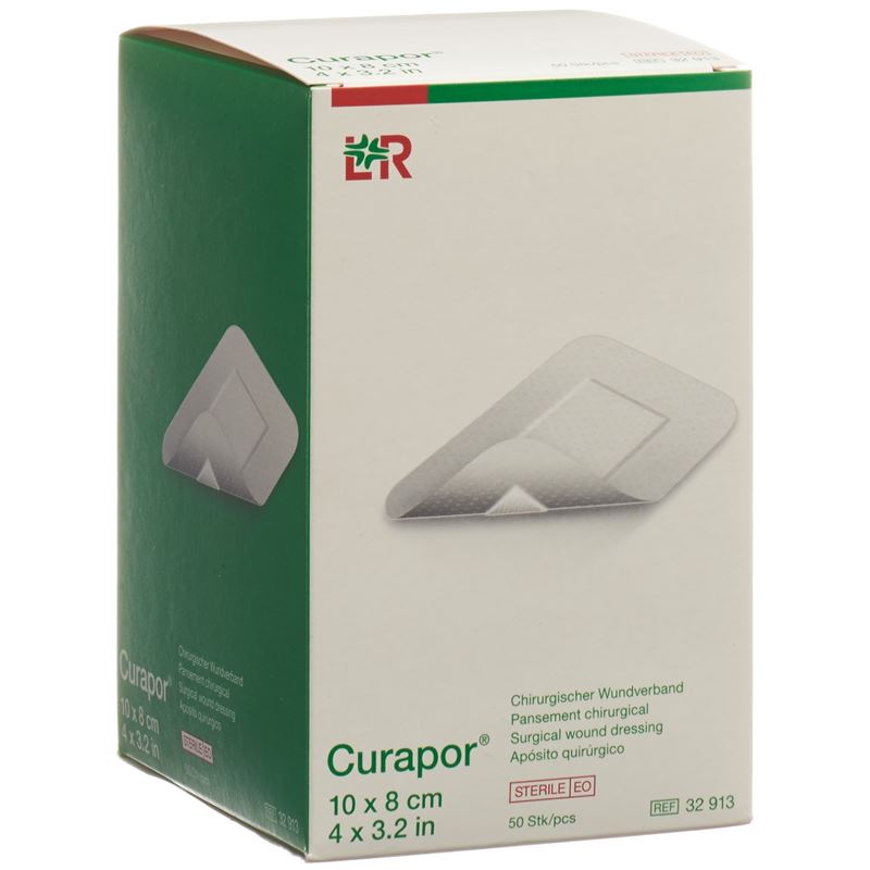 CURAPOR Chirurgisch Wundverband 10x8cm st 50 Stk