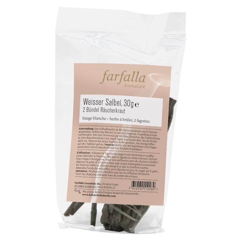 FARFALLA Räucherung Weisser Salbei 2 Bündel à 15 g