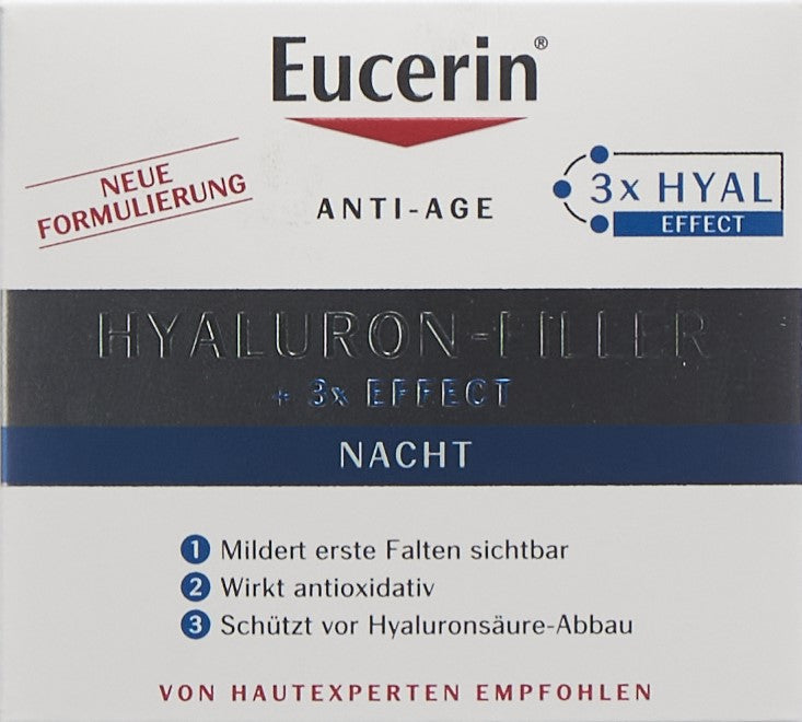 EUCERIN HYALURON-FILLER Nacht trock Hau Topf 50 ml