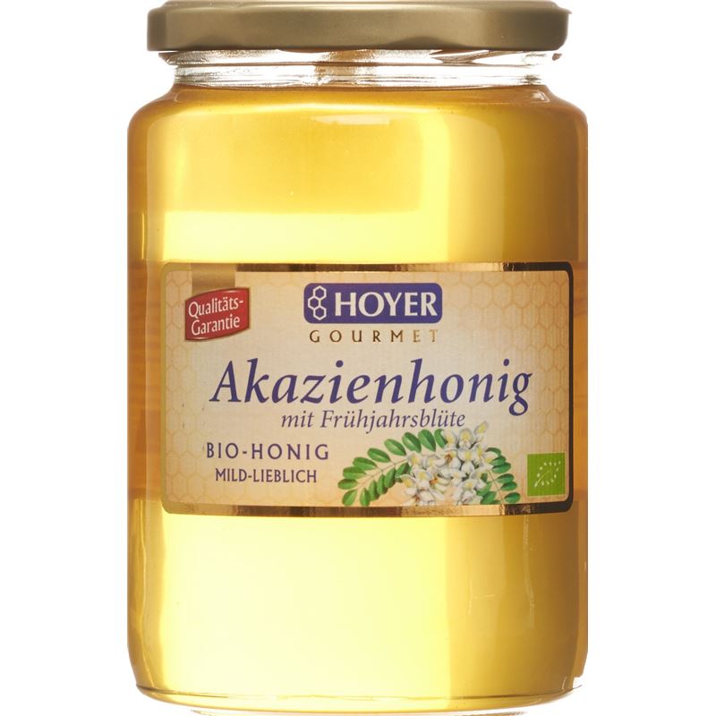HOYER Akazienhonig m Frühjahrsblüten Bio Glas 1 kg