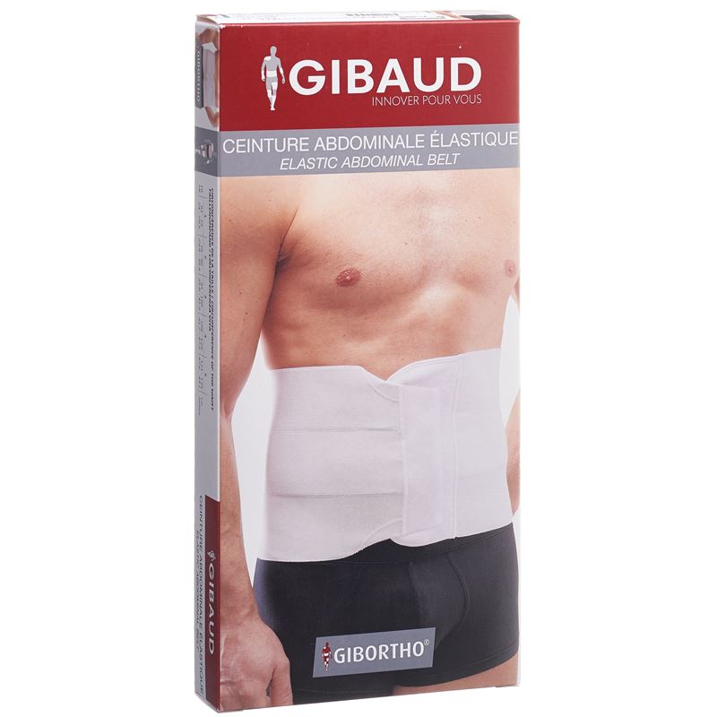 GIBAUD Bauchgurt elastisch Gr5 121-135cm weiss